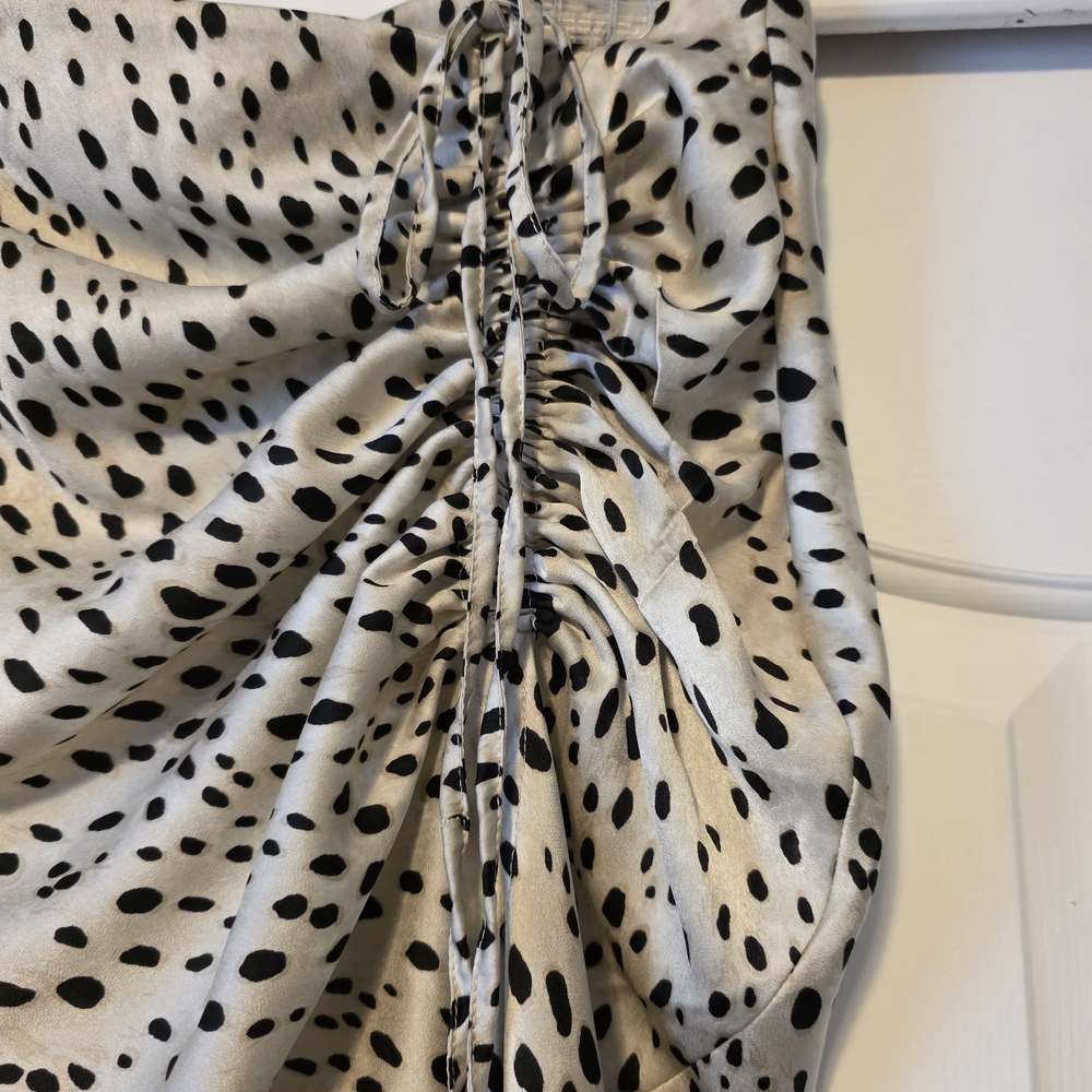 Micas Leopard Print Ruched Skirt - Picture 2 of 4